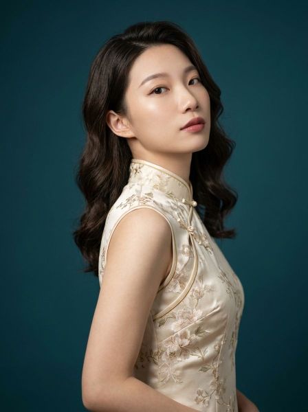 Elegant Qipao Studio Style — AI photo extension by Phoebe L on FRAW