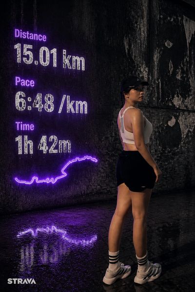 Night Trace 💫 - Purple — AI photo extension by Phoebe L on FRAW