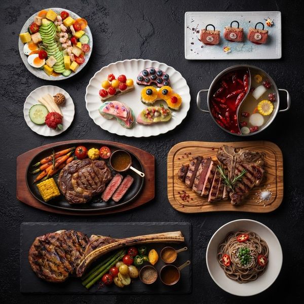 Knolling Menu + — AI photo extension by Bill on FRAW