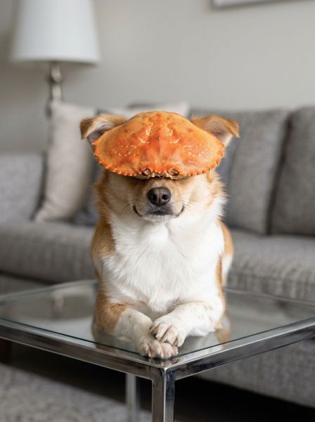 Kawaii Crab-tastic 🦀 — AI photo extension by Phoebe L on FRAW