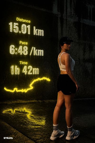 Night Trace 💫 - Yellow — AI photo extension by Phoebe L on FRAW