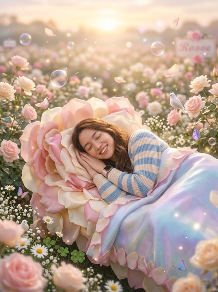 Sleeping Beauty — AI photo extension by Venus Wong on FRAW
