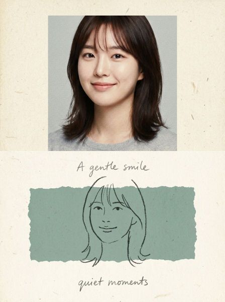 A Gentle Smile — AI photo extension by Venus Wong on FRAW